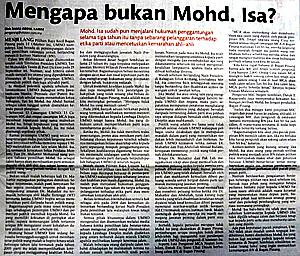 utusan why not mohd isa 250909