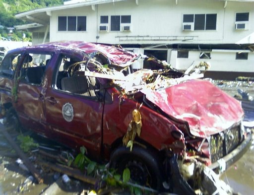 tsunami hit the Samoan islands and Tonga