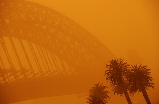 freak dust sand storm hit australia