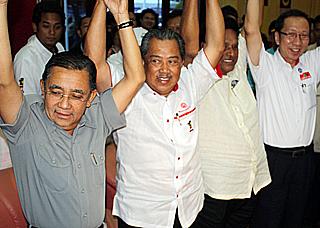 bagan pinang by election nomination 031009 bn leaders