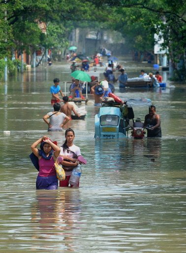 typhoon Parma in the Philipppines