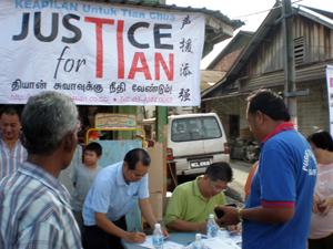 justice for tian chua signature campaign 2
