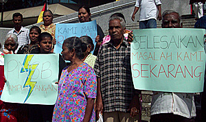 taman permata flats dengkil 151209 protest