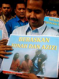 amk protest poster against police arrest 191209