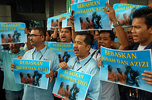 pakatan convention 191209 protest
