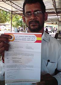 mmsp internal dispute 060110 sanjay with a show cause letter to cc member m anbalagan