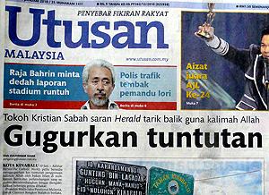 utusan frontpage 110110