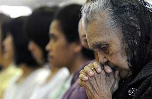 Christians attend a Sunday service inside a church in Petaling Jaya