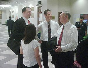 anwar sodomy trail first day 020210 diplomatic corp lining up