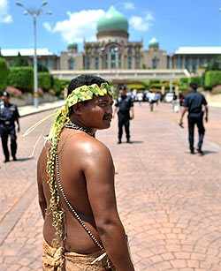 orang asli protest in putrajaya 170310