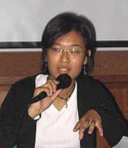 campus election talk 071005 ginie lim