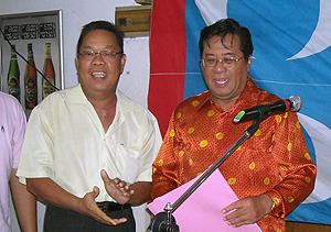 hulu selangor by-election 100410 pakatan dinner ulu yam baru khalid