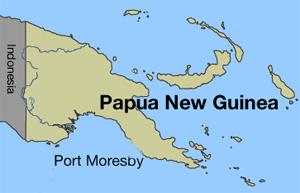 papua new guine map