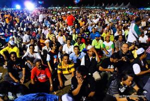 hulu selangor pakatan grand finale crowd sea