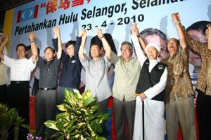hulu selangor pakatan leaders rally for zaid