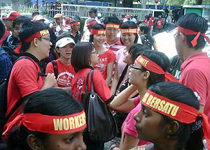 may first worker against gst gathering 010510 04