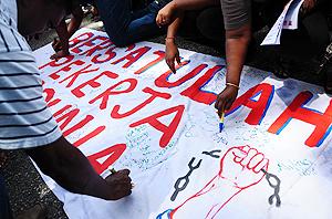may first worker against gst gathering 010510 banner 06