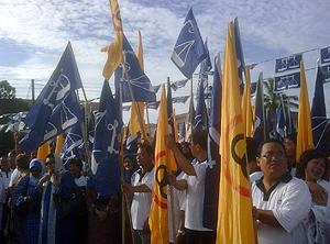 siby by-election nomination day 080510 bn supp flag