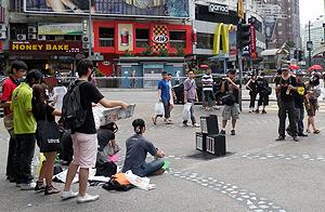 flash mob for press freedom sungai wang 230510 06