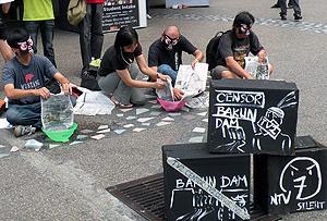 flash mob for press freedom sungai wang 230510