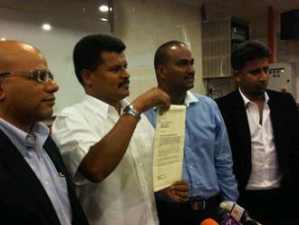 v mugilan press conference shows termination letter