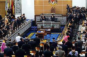 malaysia parliament mp in session 141105