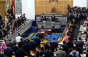 malaysia parliament in session 271005
