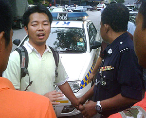 kerinchi protes arrest 090810 tah moon hui