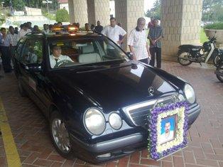 Francis xavier cortege leaving church
