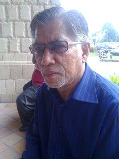Syed Shahir Syed Muhamad at francis xavier's funeral