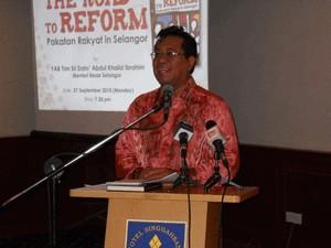 the road to reform book launching 270910 khalid ibrahim