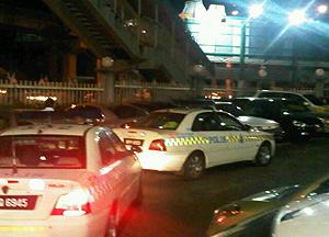 police waiting outside klscah zunar cartoon book launch 240910 02