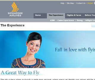 SIA website singapore airlines