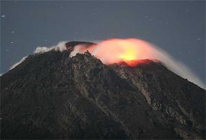 eruption of mount merapi