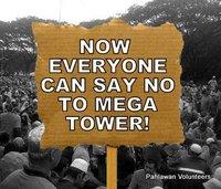 say no to mega tower facebook logo