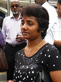 bukit aman protest against selvachandran arrest 301010 wife