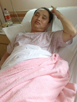 Ng Suee Lim in hospital SJMC sekinchan rep