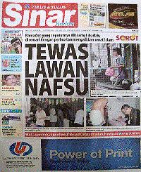 sinar tewas lawan nafsu 091210