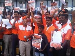 hindraf protest outside Kulim station