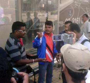 hindraf rally with cops