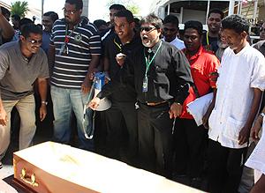 ghani sent coffin to lim guan eng ng wei aik 120311 ghani shows coffin