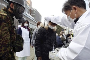 japan tsunami earthquake radiation check nuclear power plant explosion front