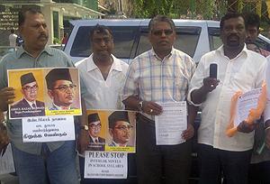 batu cave protest against interlok 030411 01