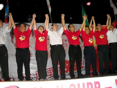 sarawa election sibu guan eng with candidates