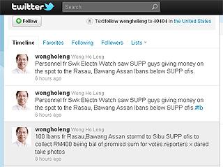 supp alleged money politic 250411 03 wong twitter