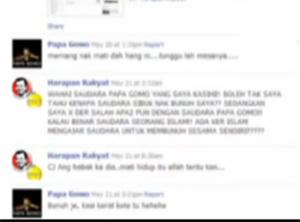 police report by mohd azuan ab rahman, death threat by papa gomo,