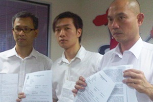 Tony Pua, Hiew Kok Ming and Lim Lip Eng