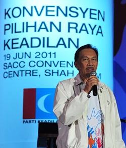 pkr election convention anwar ibrahim speaking