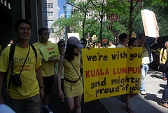 bersih rally in new york 090711 mighty proud banner