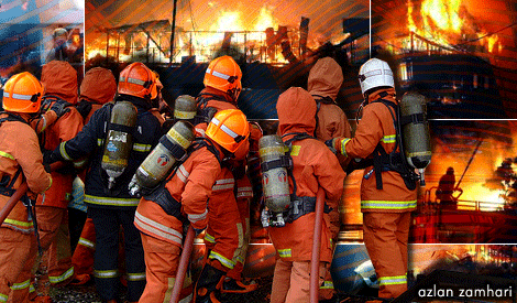 Express bus catches fire, 26 passengers escape